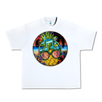 White pineapple relaxing Urban Heavy Tee - BarkalooDesign
