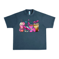 Midnight Navy antisocial butterfly coffee cups Urban Heavy Tee - Zillion Design Studio