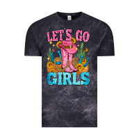 Cloud Black let's go girls Vintage Tee - Zillion Design Studio