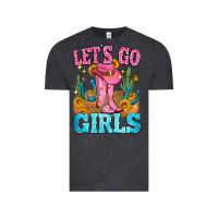 Vintage Black let's go girls Vintage Tee - Zillion Design Studio