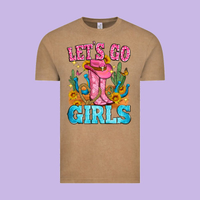 Let's Go Girls Vintage Tee Designed By Zillion Design Studio