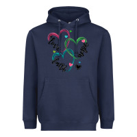 Navy faith hope love Heavyweight Hoodie - MaliasSmallBusiness