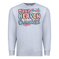 Heather Grey make heaven crowded Premium Sweatshirt - MaliasSmallBusiness