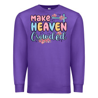 Purple make heaven crowded Premium Sweatshirt - MaliasSmallBusiness