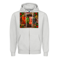 Dove Grey noel mistletoe Christmas Zipper Hoodie - AdoDesignShop