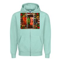 Noel Mistletoe Christmas Zipper Hoodie | Teevron