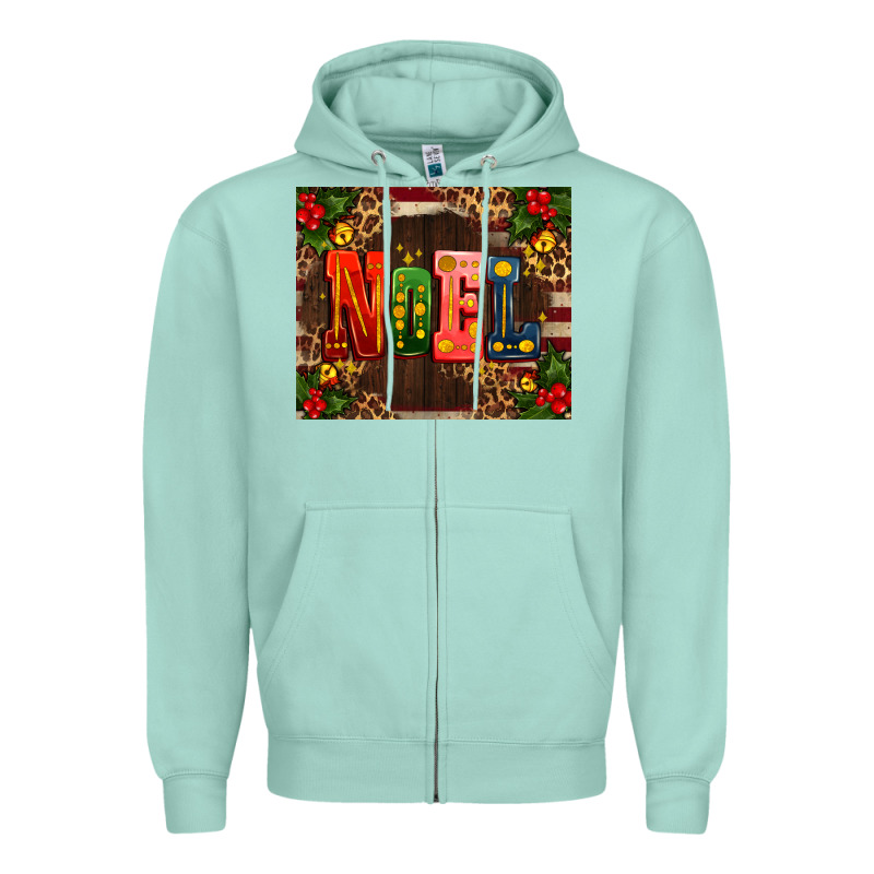 Noel Mistletoe Christmas Zipper Hoodie by AdoDesignShop | Teevron