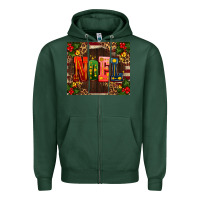 Sports Green noel mistletoe Christmas Zipper Hoodie - AdoDesignShop