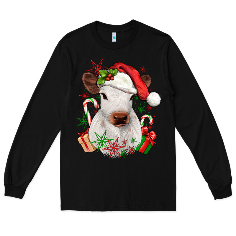 Christmas Heifer Long Sleeve Tee by JahusDesignShop | Teevron