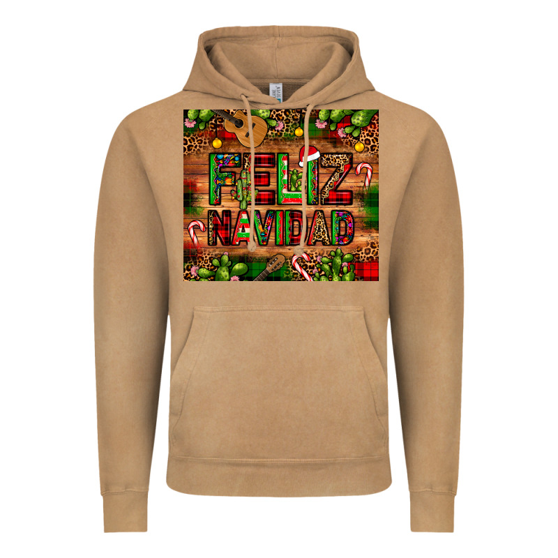 Feliz Navidad Christmas Cactus Leopard Vintage Hoodie by JahusDesignShop | Teevron
