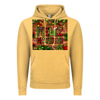 Vintage Mustard feliz navidad Christmas cactus leopard Vintage Hoodie - JahusDesignShop