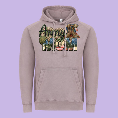 Army Mom Vintage Hoodie Designed By Zillion Design Studio