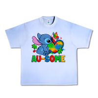 Grape Ice ausome stitch autism Urban Heavy Tee - Zillion Design Studio