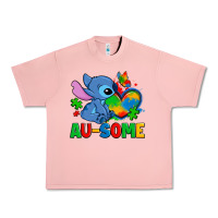 Salmon ausome stitch autism Urban Heavy Tee - Zillion Design Studio