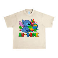 Sandshell ausome stitch autism Urban Heavy Tee - Zillion Design Studio