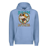 Colony Blue Western Stay Wild Cowgirl Premium Hoodie - BundleAndBundleShop