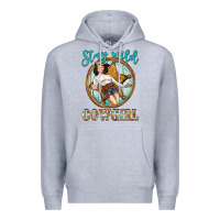 Heather Grey Western Stay Wild Cowgirl Premium Hoodie - BundleAndBundleShop