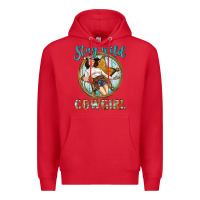 Red Western Stay Wild Cowgirl Premium Hoodie - BundleAndBundleShop