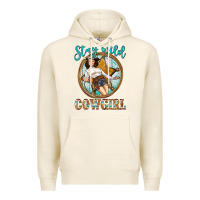 Tofu Western Stay Wild Cowgirl Premium Hoodie - BundleAndBundleShop