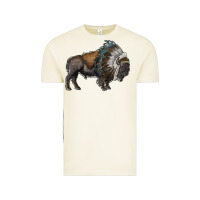 Vintage Arctic bison with indian headdress Vintage Tee - RanaPortraitStore