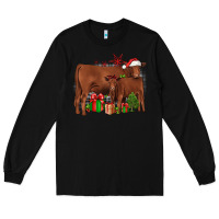 Black Christmas Gelbvieh Long Sleeve Tee - JahusDesignShop