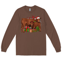 Chestnut Christmas Gelbvieh Long Sleeve Tee - JahusDesignShop