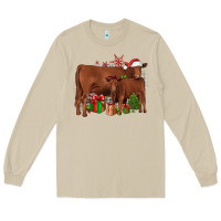 Mushroom Christmas Gelbvieh Long Sleeve Tee - JahusDesignShop