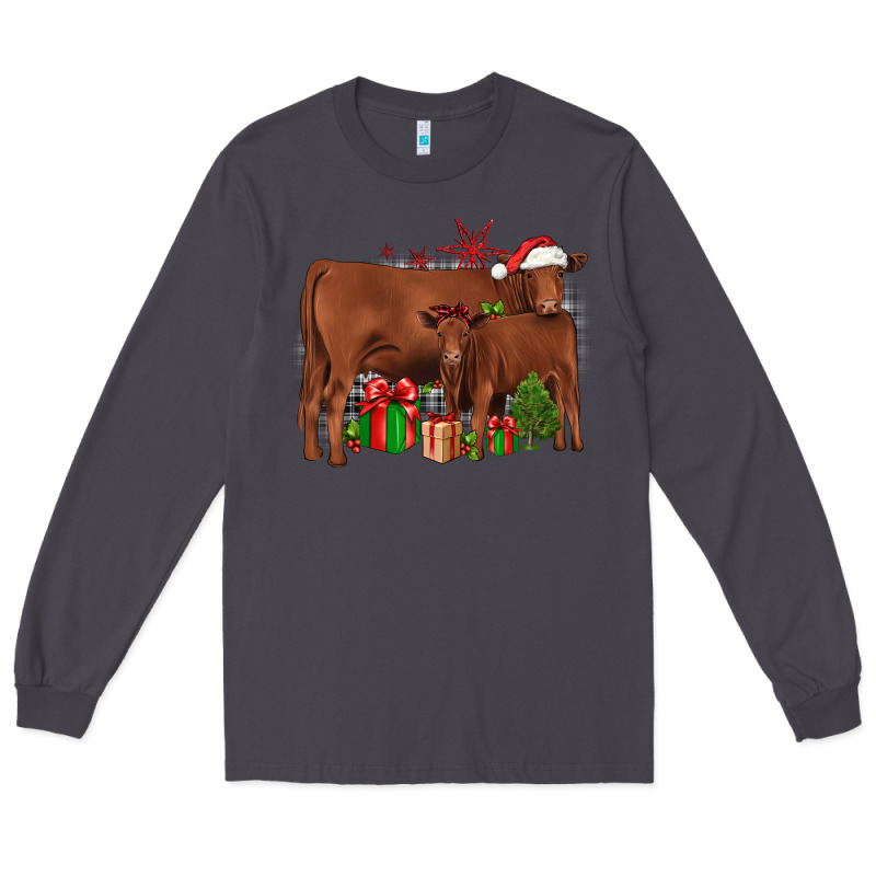 Christmas Gelbvieh Long Sleeve Tee by JahusDesignShop | Teevron