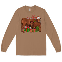 Toasted Coconut Christmas Gelbvieh Long Sleeve Tee - JahusDesignShop