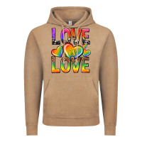Love Is Love With Hearts Vintage Hoodie | Teevron