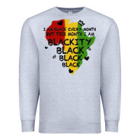 Heather Grey black black blackity Premium Sweatshirt - MaliasSmallBusiness