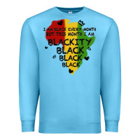 Ocean Blue black black blackity Premium Sweatshirt - MaliasSmallBusiness