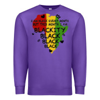 Purple black black blackity Premium Sweatshirt - MaliasSmallBusiness