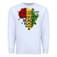 White black black blackity Premium Sweatshirt - MaliasSmallBusiness