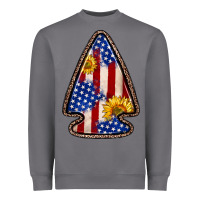 Storm American flag sunflower arrowhead Heavyweight Sweatshirt - Zillion Design Studio
