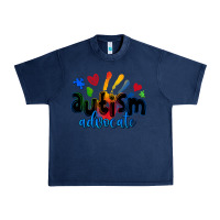 Navy autism advocate Urban Heavy Tee - Zillion Design Studio