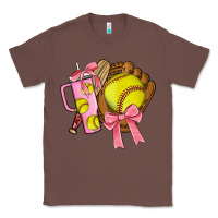 Chestnut softball coquette bow Classic Tee - JahusDesignShop