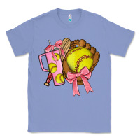 Colony Blue softball coquette bow Classic Tee - JahusDesignShop