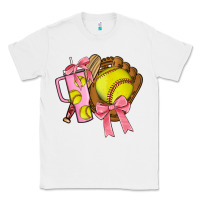 White softball coquette bow Classic Tee - JahusDesignShop