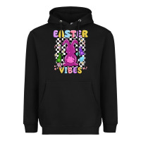 Black easter vibes peep faux sequin Heavyweight Hoodie - MaliasSmallBusiness