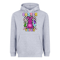 Heather Grey easter vibes peep faux sequin Heavyweight Hoodie - MaliasSmallBusiness