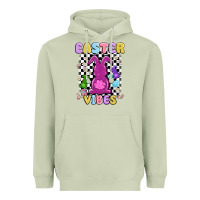 Matcha easter vibes peep faux sequin Heavyweight Hoodie - MaliasSmallBusiness