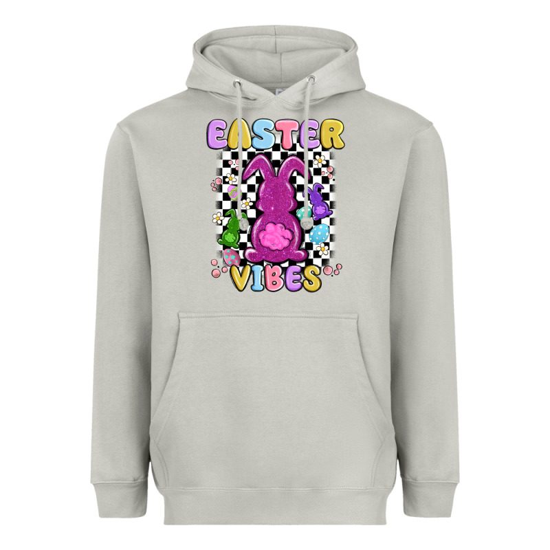 Easter Vibes Peep Faux Sequin Heavyweight Hoodie by MaliasSmallBusiness | Teevron