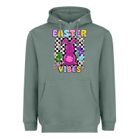 Sage easter vibes peep faux sequin Heavyweight Hoodie - MaliasSmallBusiness