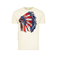 Vintage Arctic american flag indian headdress Vintage Tee - RanaPortraitStore