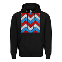 Black Glitter 4th of July Seamless Pattern Zipper Hoodie - BundleAndBundleShop