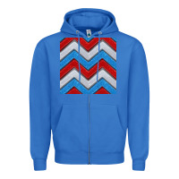 True Royal Glitter 4th of July Seamless Pattern Zipper Hoodie - BundleAndBundleShop