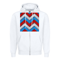White Glitter 4th of July Seamless Pattern Zipper Hoodie - BundleAndBundleShop