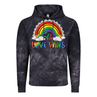 Cloud Black love wins with daisy and heart Vintage Hoodie - texasbilliewilder