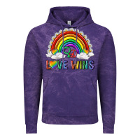 Cloud Purple love wins with daisy and heart Vintage Hoodie - texasbilliewilder